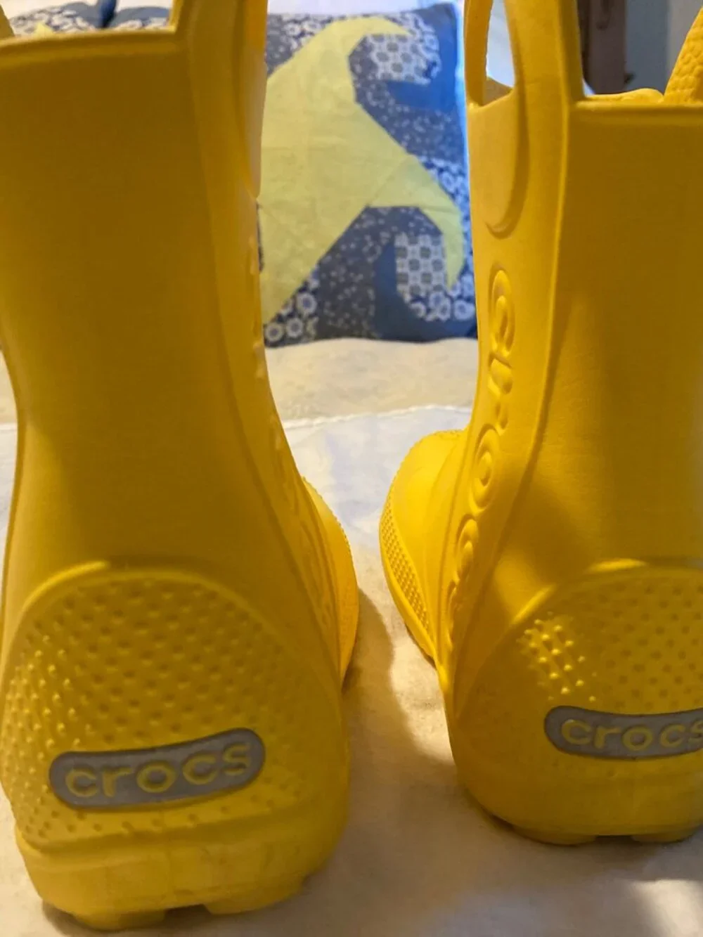 Crocs Handle It Rain Boots Yellow Child's Size C8
